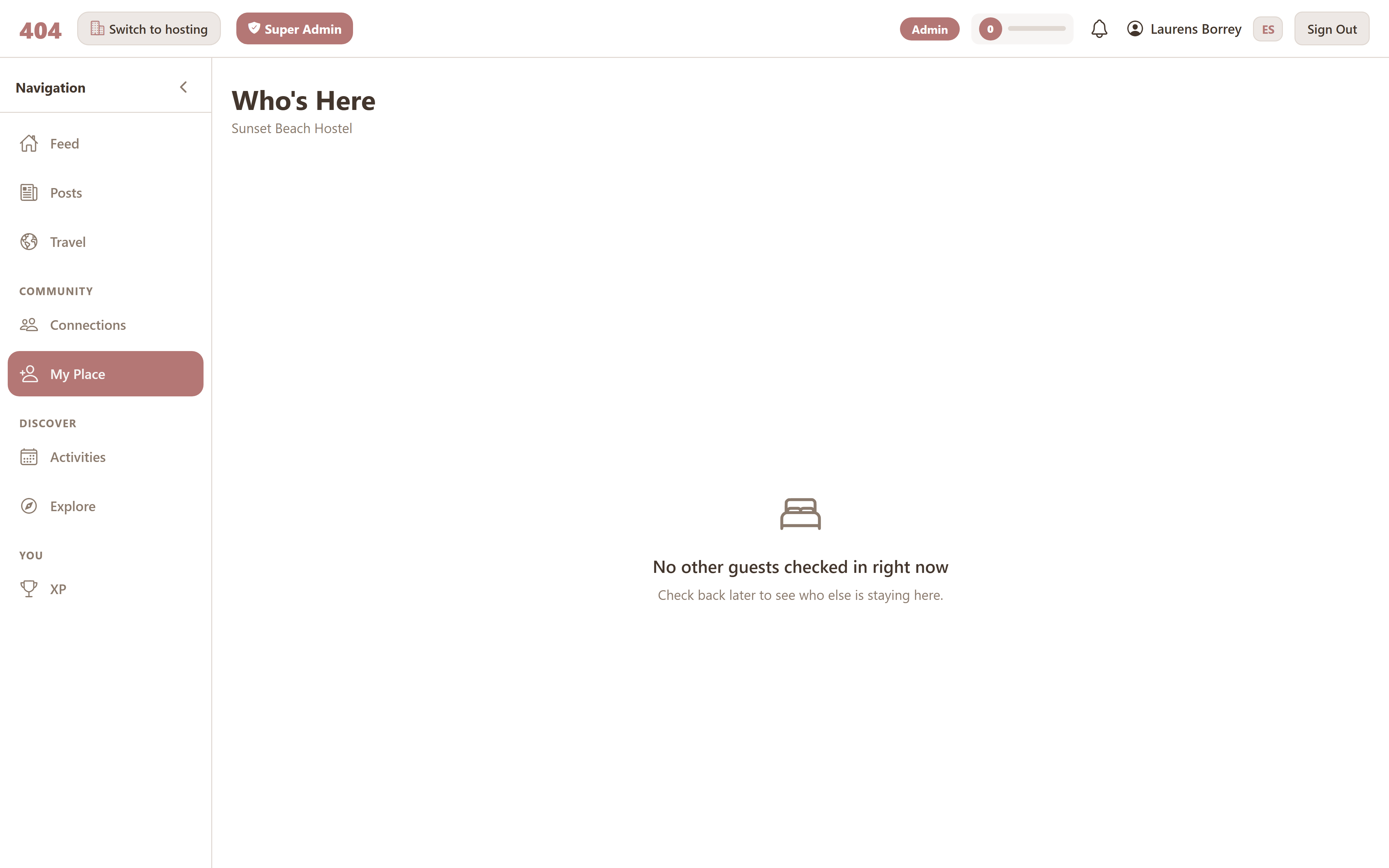 Who's staying directory